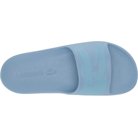 Lacoste Men's Croco Slide Sandal Light Blue size 12 - Picture 7 of 10